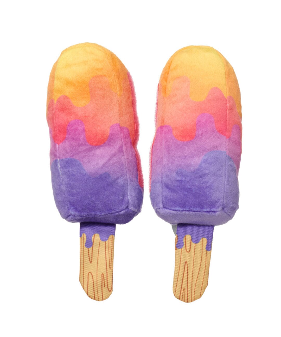 Rainbow Popsicle Plush Squeaker Toy