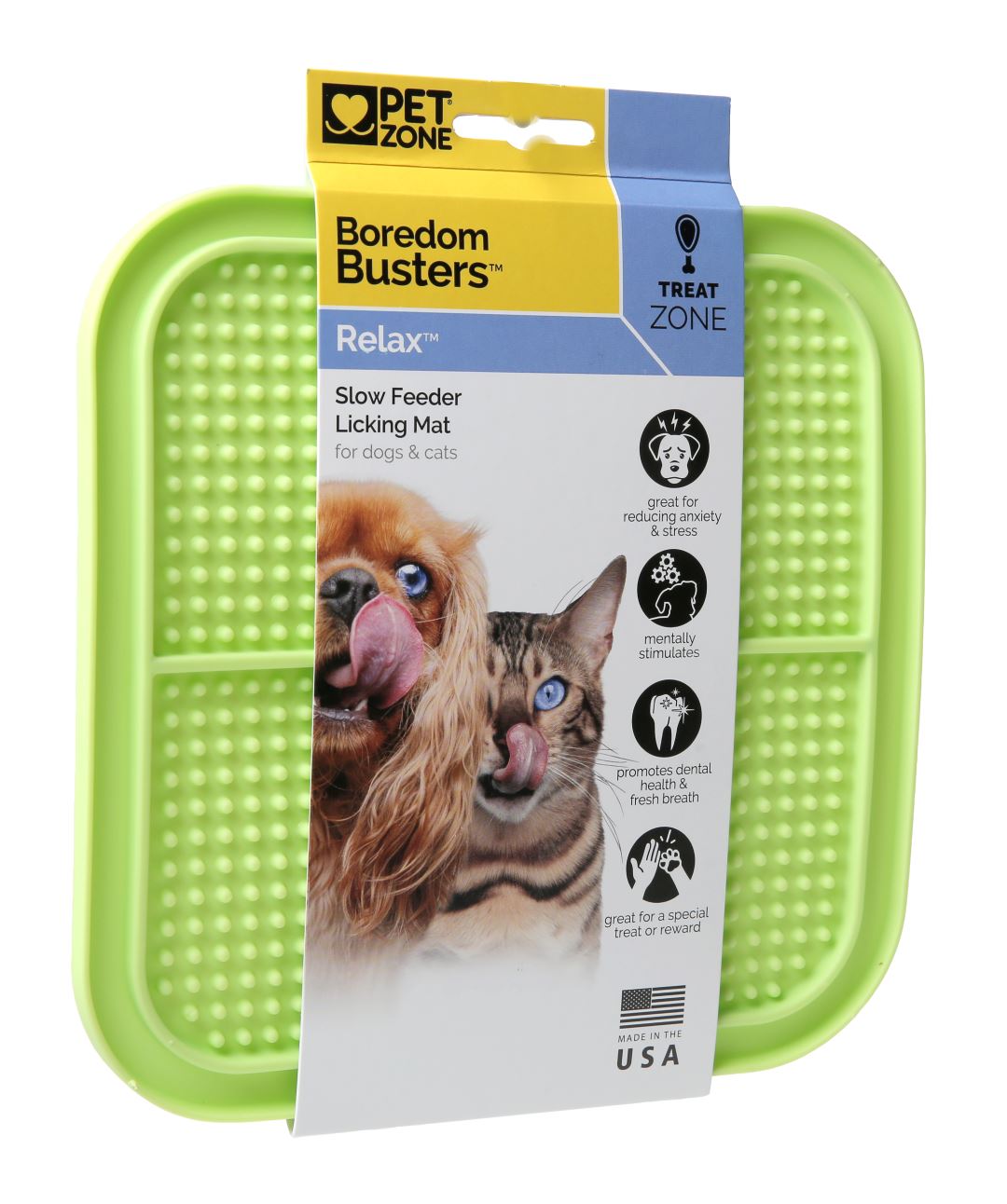 Boredom Busterz Engage Slow Feeder Licking Mat for Dogs & Cats