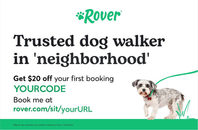 ‘Dog Walker’ Two-Sided Lawn Sign Business Promotional Materials Rover Store 