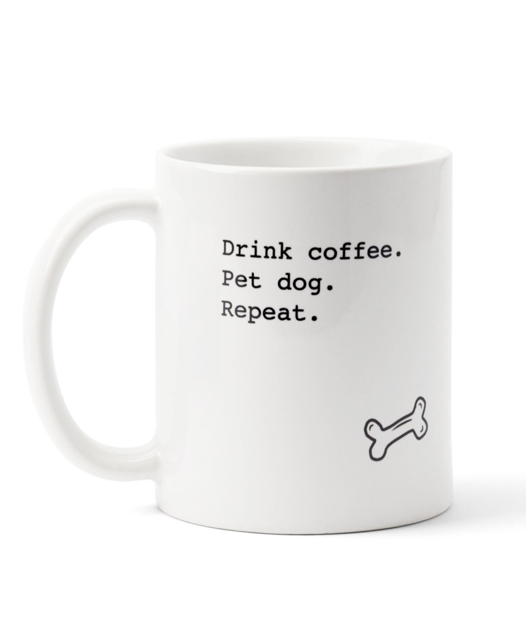 'Drink Coffee. Pet Dog. Repeat' Mug Mug Rover Store 