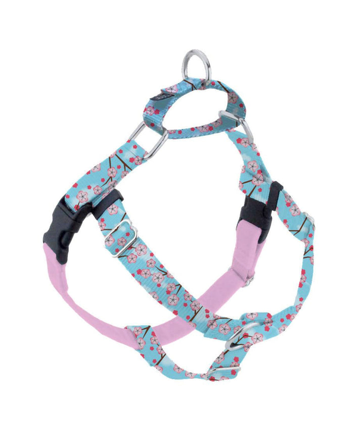 2 Hounds Cherry Blossoms Freedom No-Pull Dog Harness Harness 2 Hounds Design XS Cherry Blossom With Training Leash