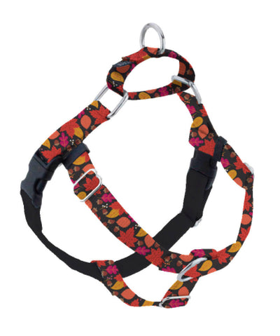 2 Hounds Falling Leaves Freedom No-Pull Dog Harness Harness 2 Hounds Design XS Falling Leaves With Training Leash
