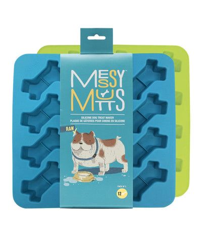 Messy Mutts 2 Pack Silicone Bake & Freeze Treat Maker
