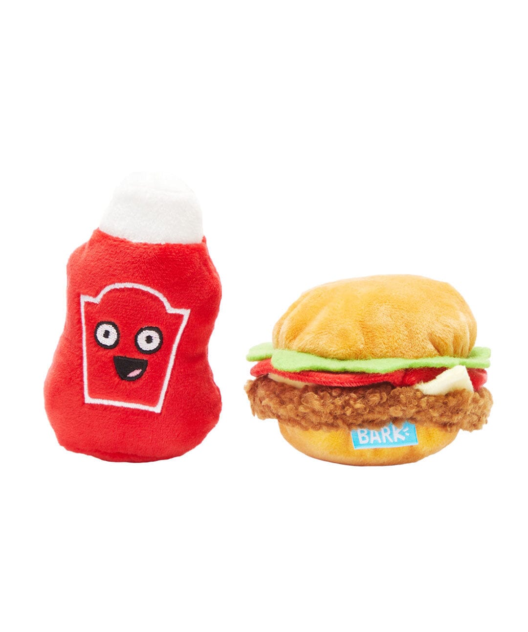 BARK Cookout Burger & Ketchup Dog Toy Rover Store 