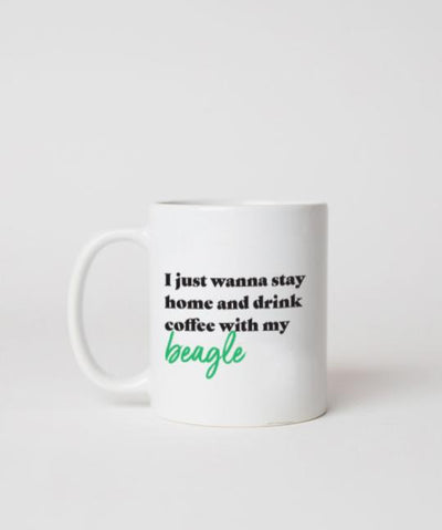 Beagle ‘Stay Home’ Mug Mug Rover Store 