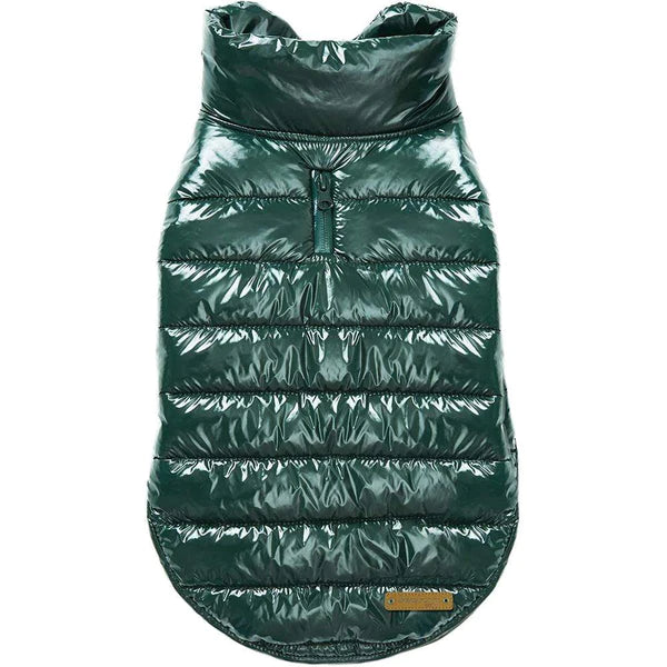 Blueberry Pet All-Weather Quilted Puffer Dog Jacket Blueberry Pet Dark Green 10" 