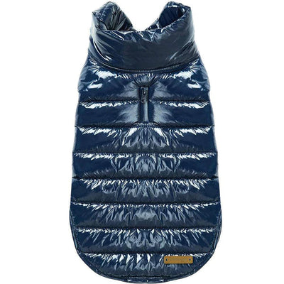 Blueberry Pet All-Weather Quilted Puffer Dog Jacket Blueberry Pet Navy 10" 