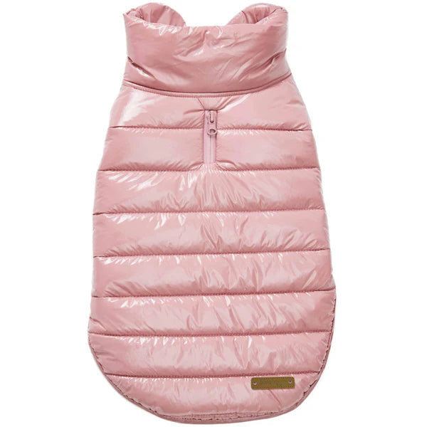 Blueberry Pet All-Weather Quilted Puffer Dog Jacket Blueberry Pet Pink 10" 