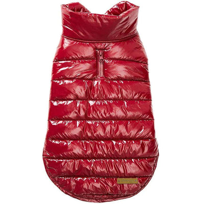 Blueberry Pet All-Weather Quilted Puffer Dog Jacket Blueberry Pet Red 10" 
