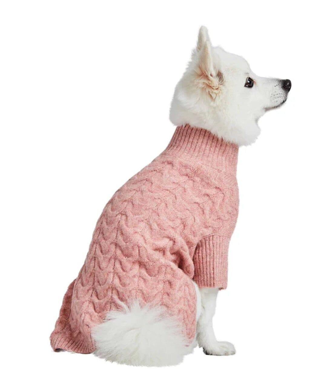 Blueberry Pet Fuzzy Textured Knit Dog Turtleneck Sweater Sweater Blueberry Pet 