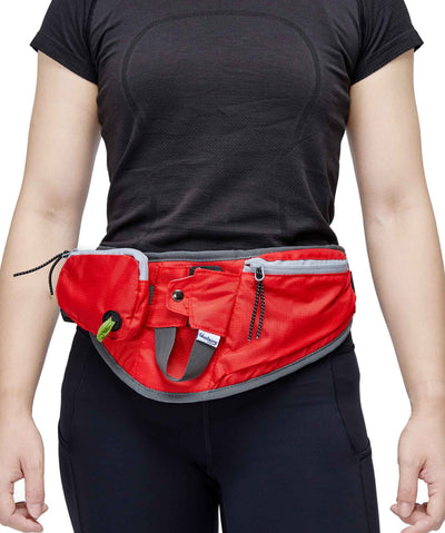 Blueberry Pet Multi-Function Dog Walking Fanny Pack Rover Store Red 