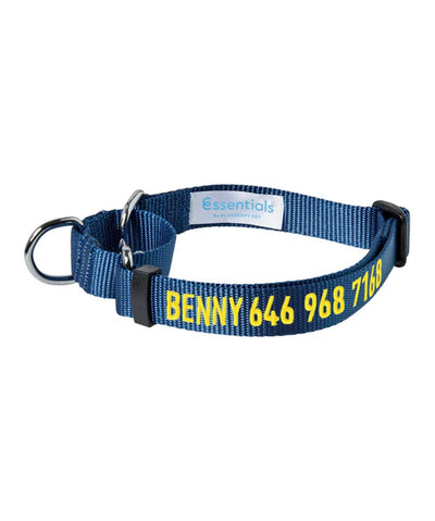 Blueberry Pet Nylon Martingale Personalized Dog Collar Collar Blueberry Pet Navy S 