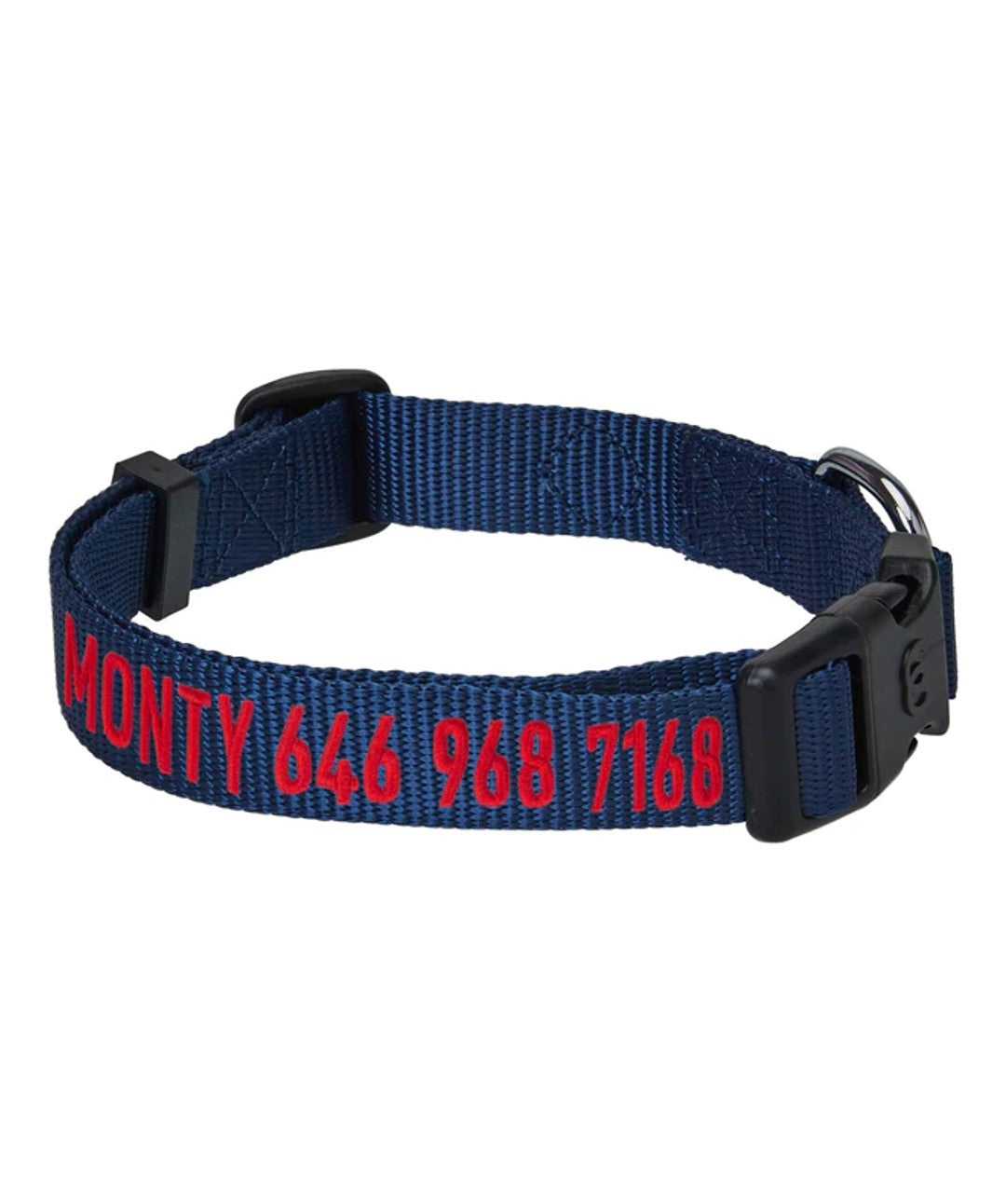 Blueberry Pet Personalized Classic Dog Collar Collar Blueberry Pet Navy S 