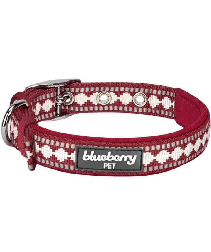 Blueberry Pet Reflective Jacquard Comfort Dog Collar Collar Blueberry Pet S 