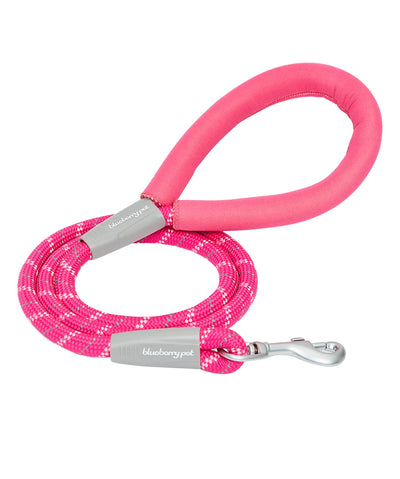 Blueberry Pet Striped Rope Dog Leash Leash Blueberry Pet Pink 