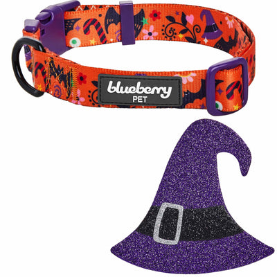 Blueberry Pet Witchy Halloween Dog Collar Collar Blueberry Pet S 