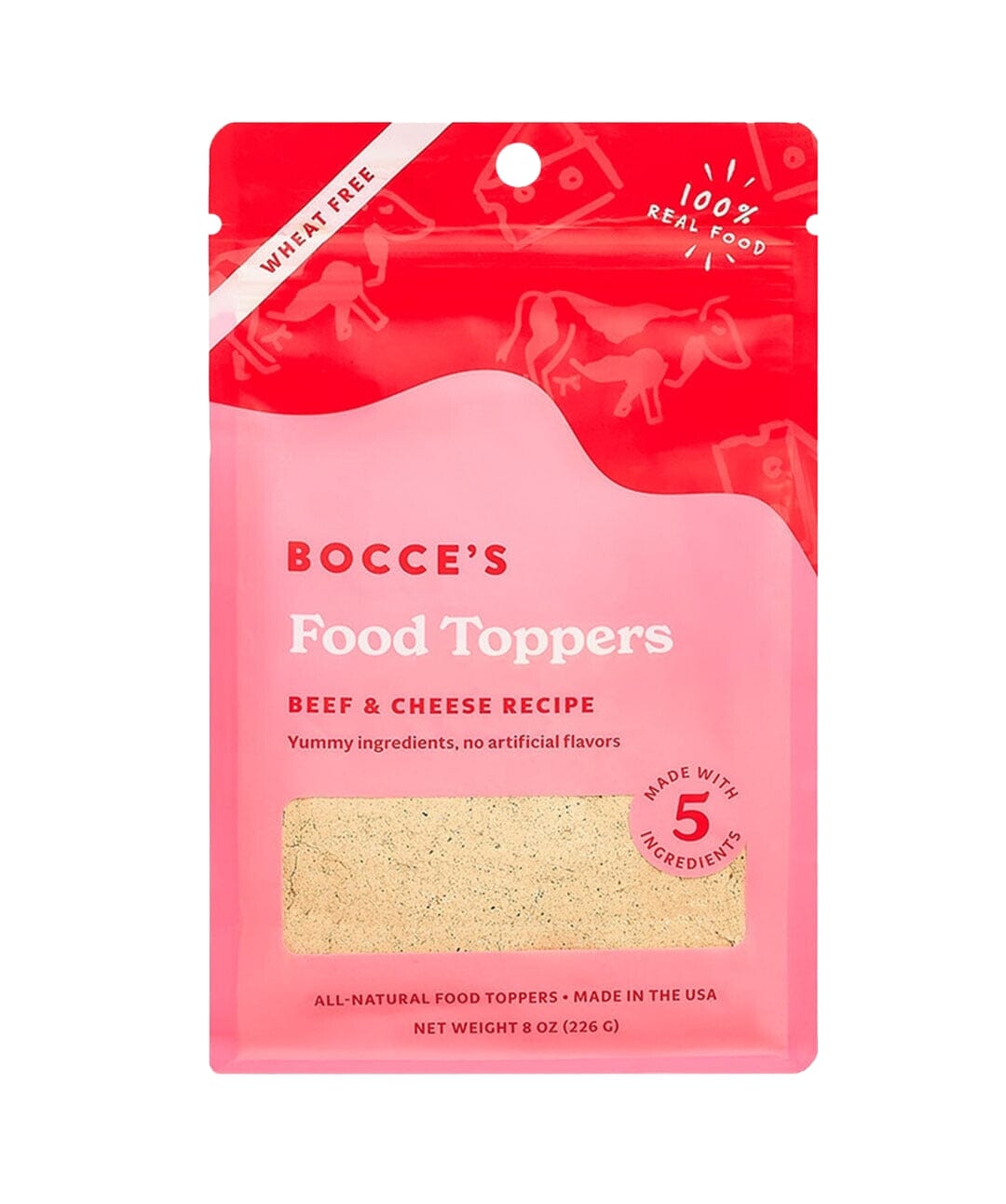 Bocce’s Beef & Cheese Dog Food Topper Meal Topper Rover Beef & Cheese 