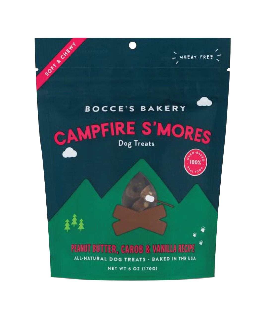 Bocce’s Campfire S’mores Soft & Chewy Dog Treats Dog Treats Rover 