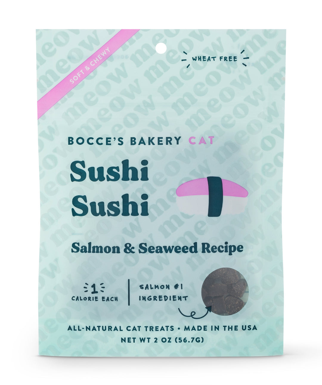 Bocce’s Sushi Sushi Salmon Soft & Chewy Cat Treats Cat Treats Rover 