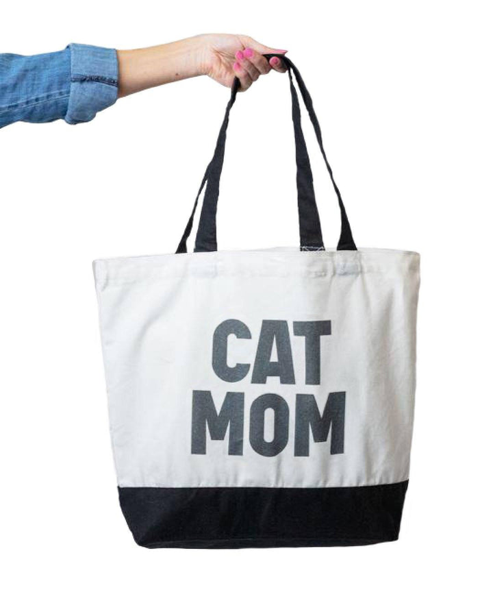 Bold ‘Cat Mom’ Tote Bag Tote Rover Store 