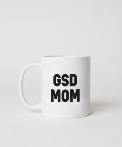 Bold ‘Dog Mom’ Mug Mug Rover Store German Shepherd 