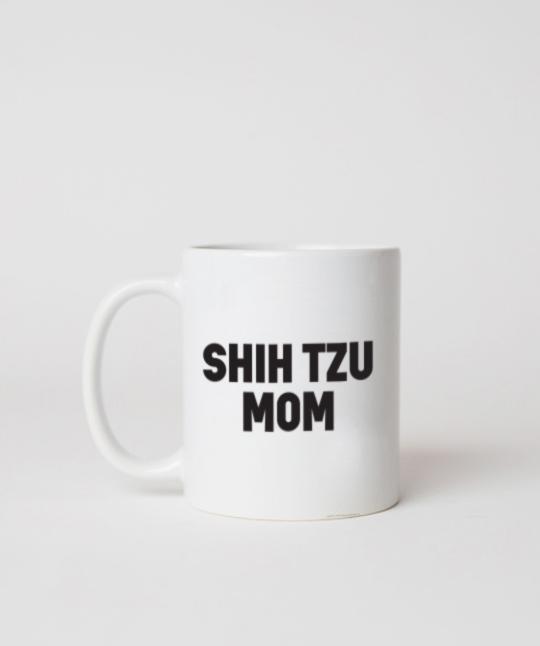 Bold ‘Dog Mom’ Mug Mug Rover Store Shih Tzu 