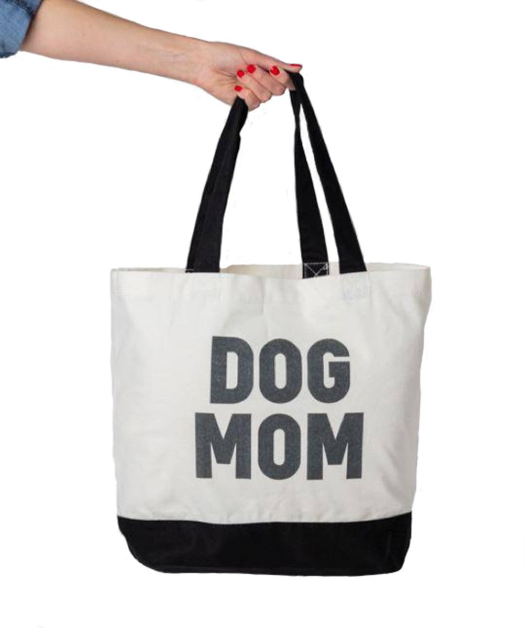 Bold 'Dog Mom’ Tote Bag Tote Rover Store 
