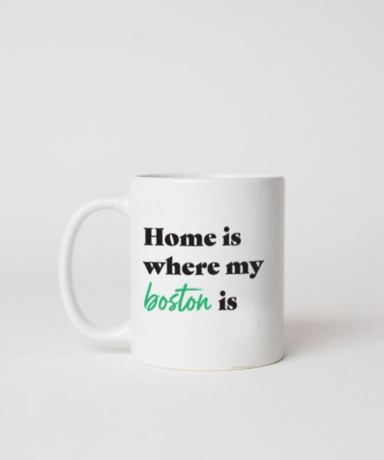 Boston Terrier ‘Home Is Where’ Mug Mug Rover Store 