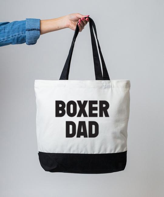 Boxer ‘Dad’ Tote Tote Rover Store 