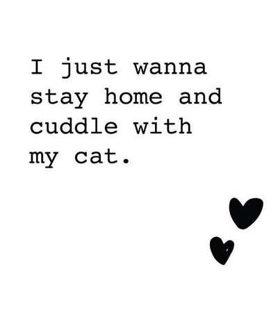 Cat ‘I Just Wanna Stay Home’ Mug Mug Rover Store 