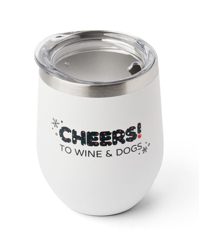 ‘Cheers to Wine & Dogs’ Insulated Tumbler Tumbler Rover 