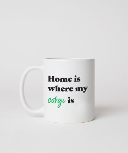 Corgi ‘Home Is Where’ Mug Mug Rover Store 