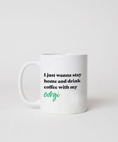 Corgi ‘Stay Home’ Mug Mug Rover Store 