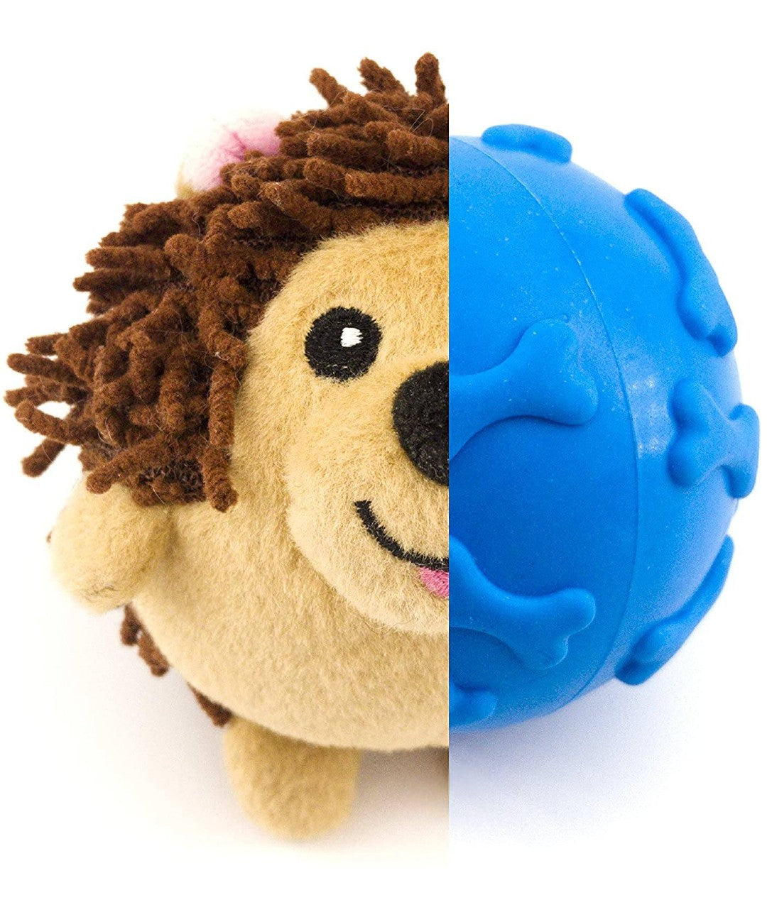 Dizzy Hedgehog Two-in-One Squeaker Ball Dog Toy Toys Dizzy Toys 