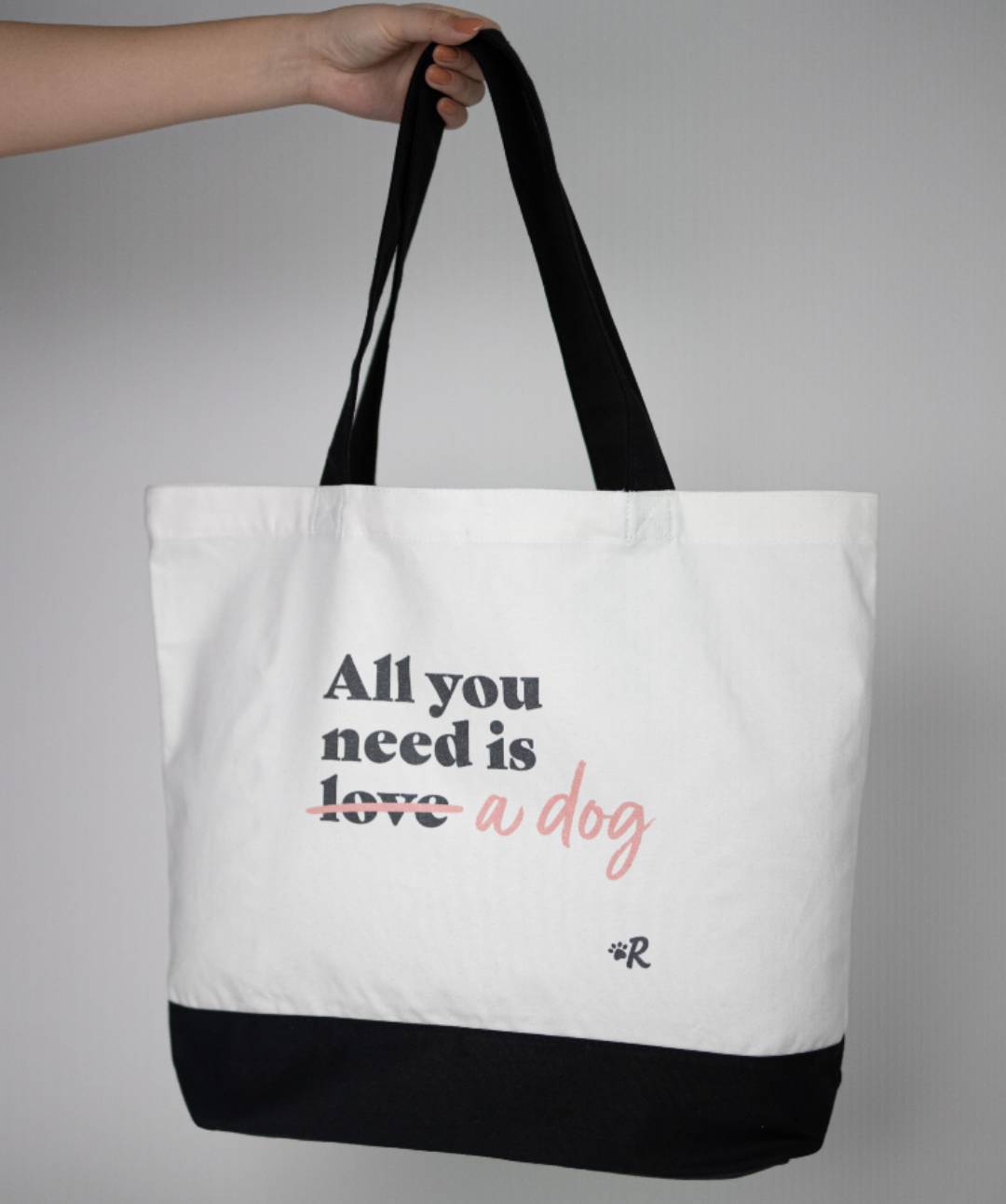 Dog ‘All You Need’ Tote Bag Tote Rover Store Pink 