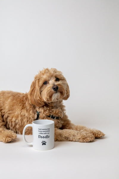 Dog Breed ‘I Just Wanna Stay Home’ Mug Mug Rover Store 
