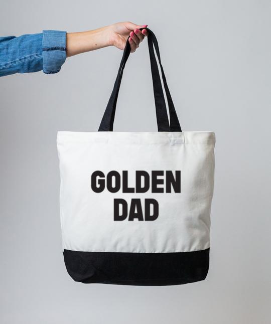 Golden Retriever ‘Dad’ Tote Tote Rover Store 