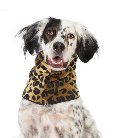 GoldPaw Reversible Dog Snood Dog Scarf Gold Paw Leopard S 