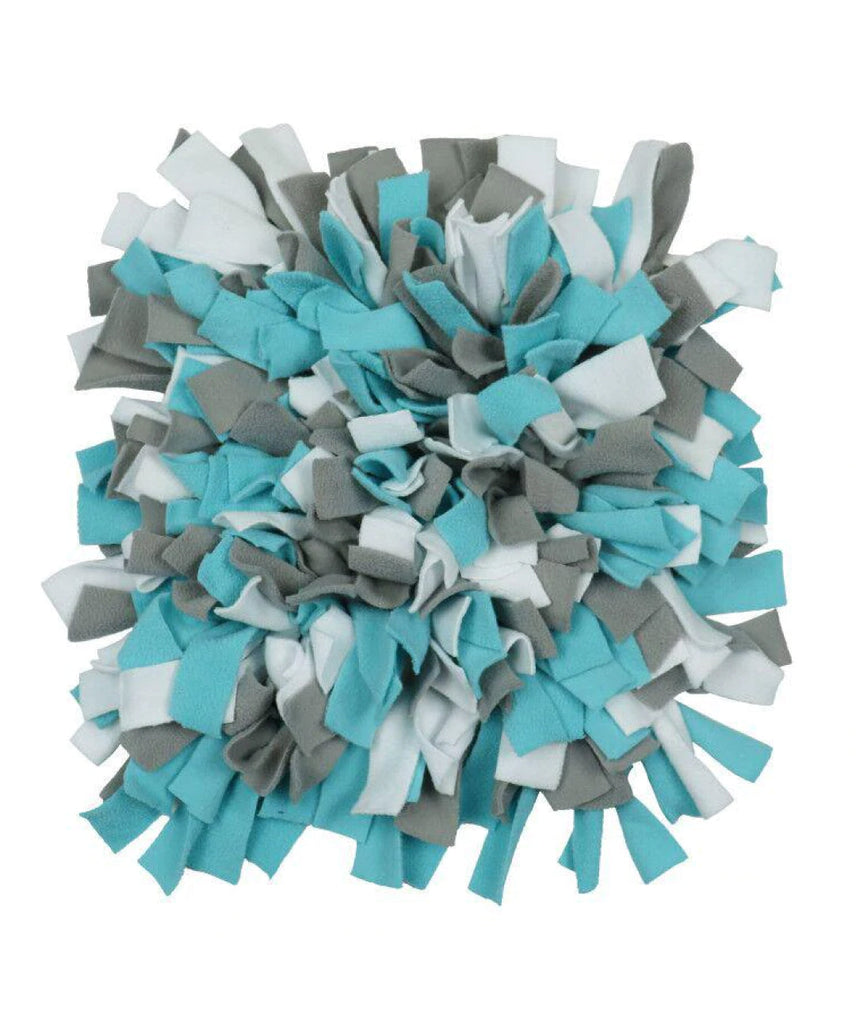 WOOZAPET Snuffle Mat for Dogs Gray and Teal 