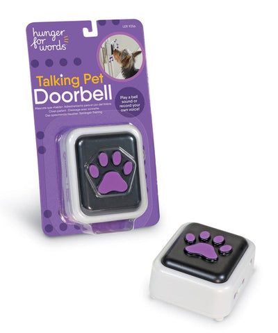 Hunger for Words Talking Pet Doorbell Dog Supplies Hunger For Words 