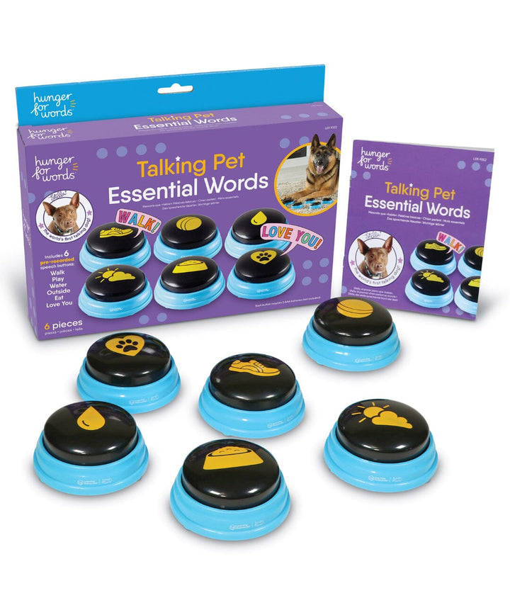Hunger for Words Talking Pet Essential Words Button Set Dog Supplies Hunger For Words 