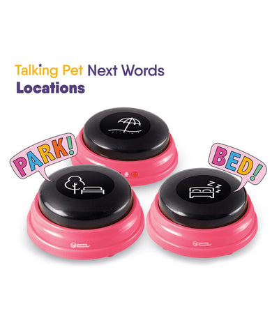 Hunger for Words Talking Pet Next Words Locations Button Set Dog Supplies Hunger For Words 
