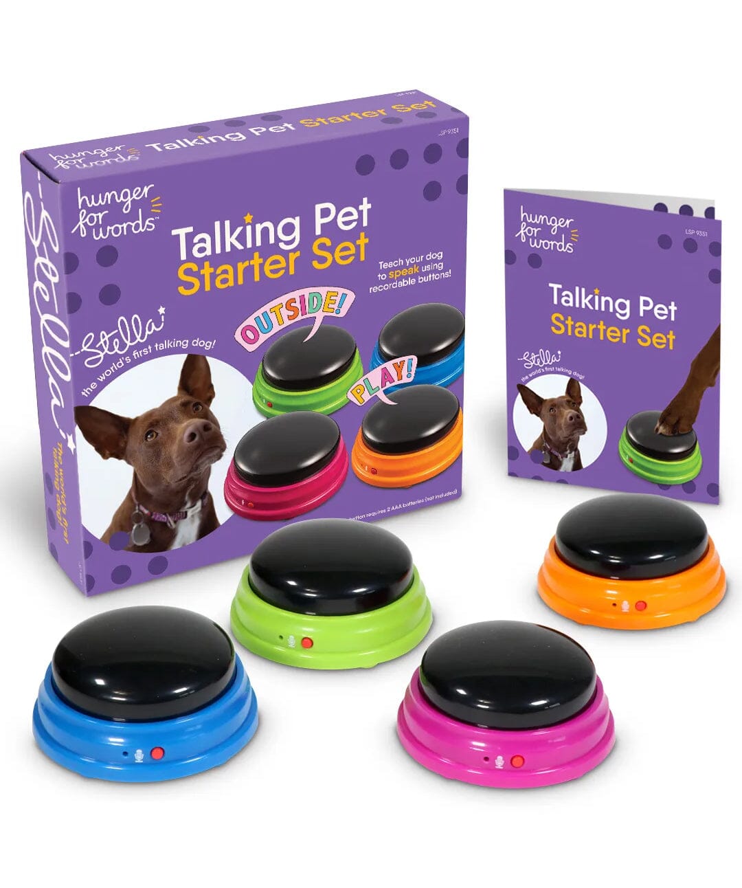 Hunger for Words Talking Pet Starter Set Dog Supplies Hunger For Words 