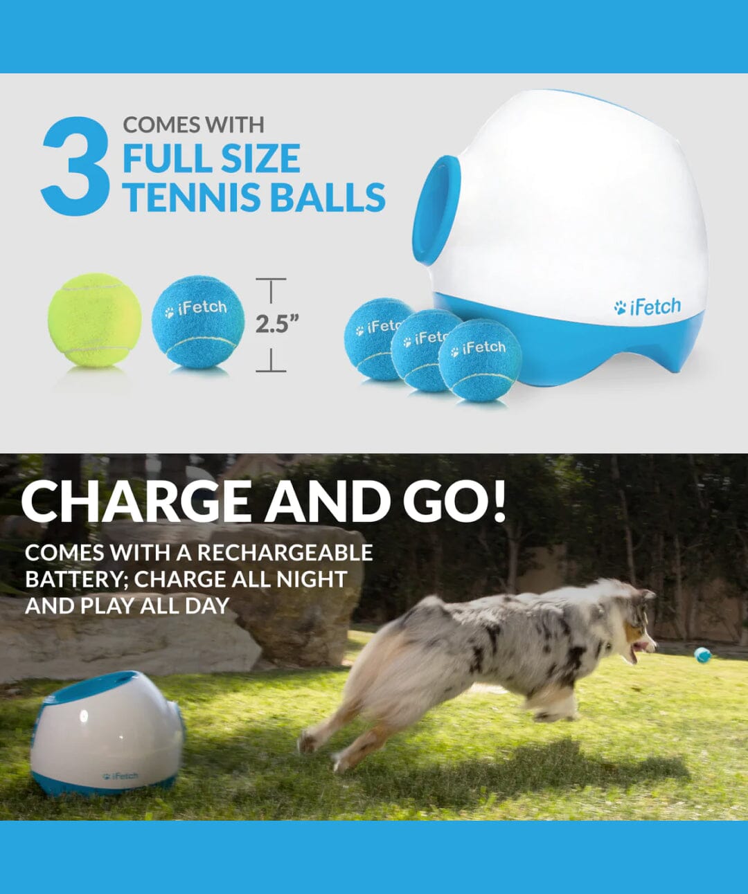 iFetch Too Automatic Ball Launcher for Dogs Dog Tech/Diagnostics iFetch 
