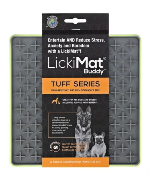 LICKIMAT X Large Breed Buddy Dog Lick Mat, Dog Calmer, Slow Feeder, Anxiety  Reliever Alternative to Puzzle Toys, Slow Feeding Bowls. Use Peanut