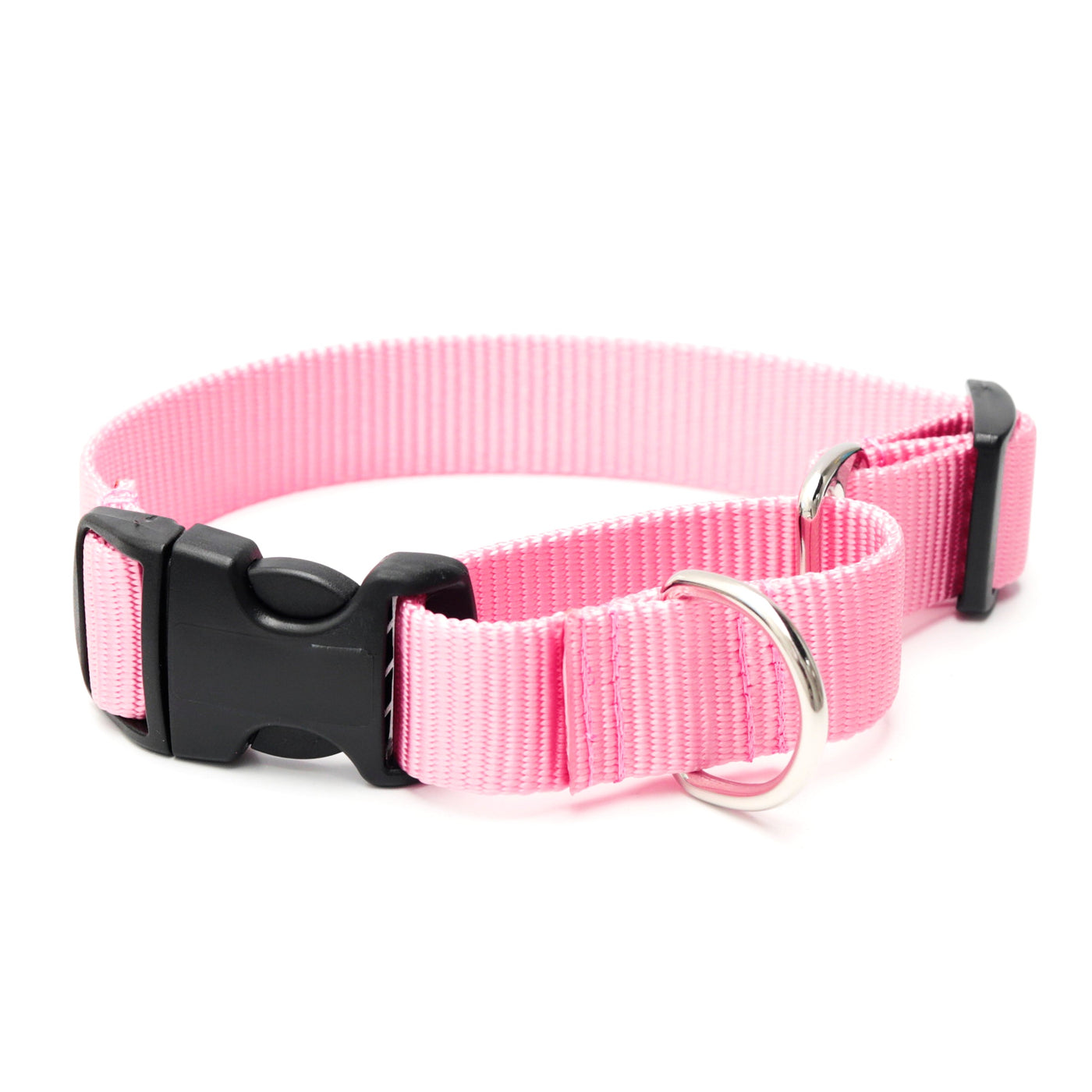 Mimi Green Martingale Personalized Dog Collar Collar Mimi Green Pink 