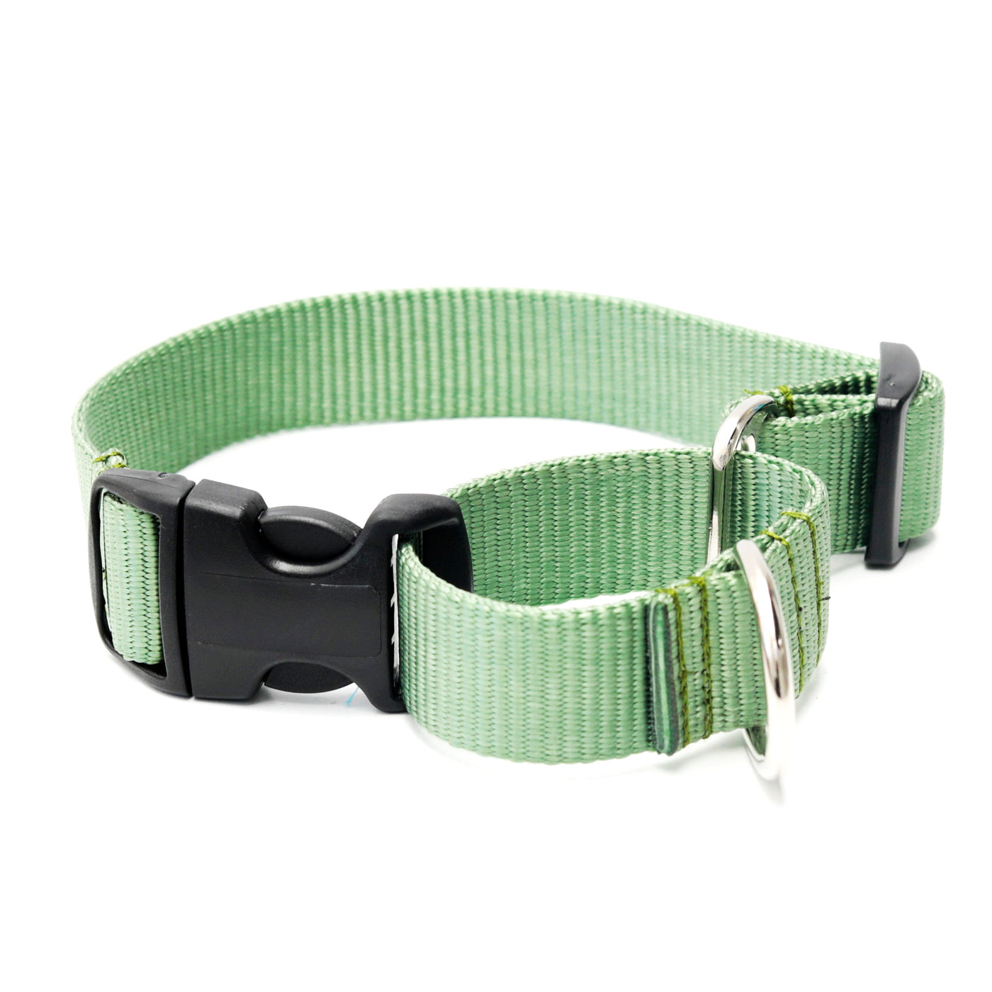 Mimi Green Martingale Personalized Dog Collar Collar Mimi Green Sage 