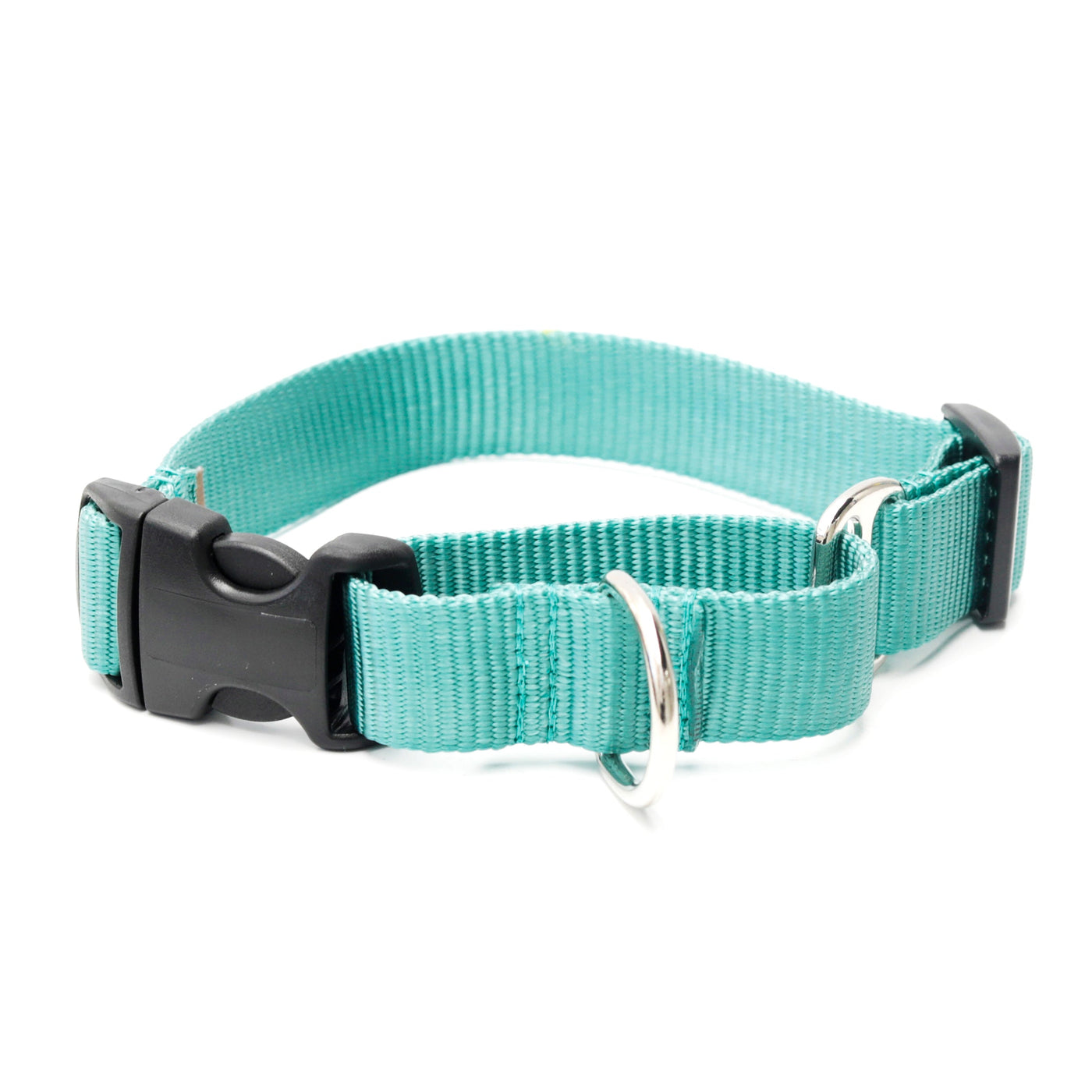 Mimi Green Martingale Personalized Dog Collar Collar Mimi Green Teal 