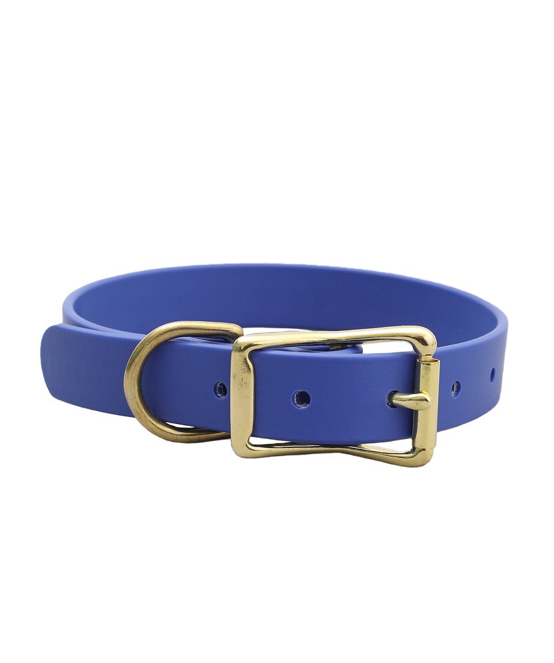 Mimi Green Waterproof Custom Dog Collar Collar Mimi Green 7 to 10 inches (5/8" width) Blue 