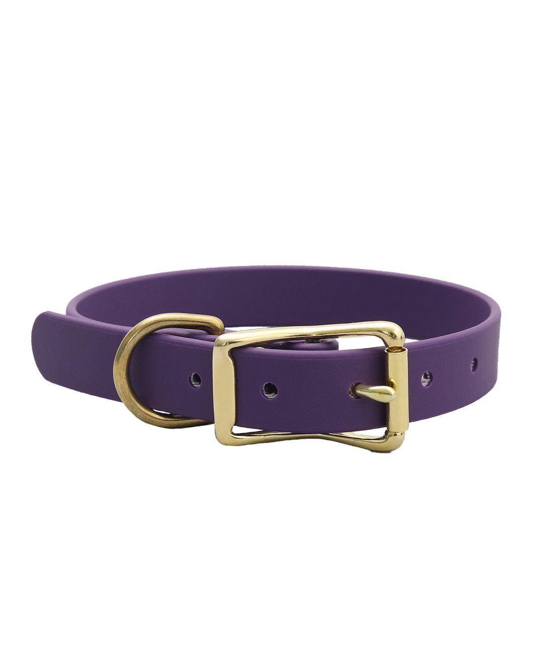 Mimi Green Waterproof Custom Dog Collar Collar Mimi Green 7 to 10 inches (5/8" width) Purple 